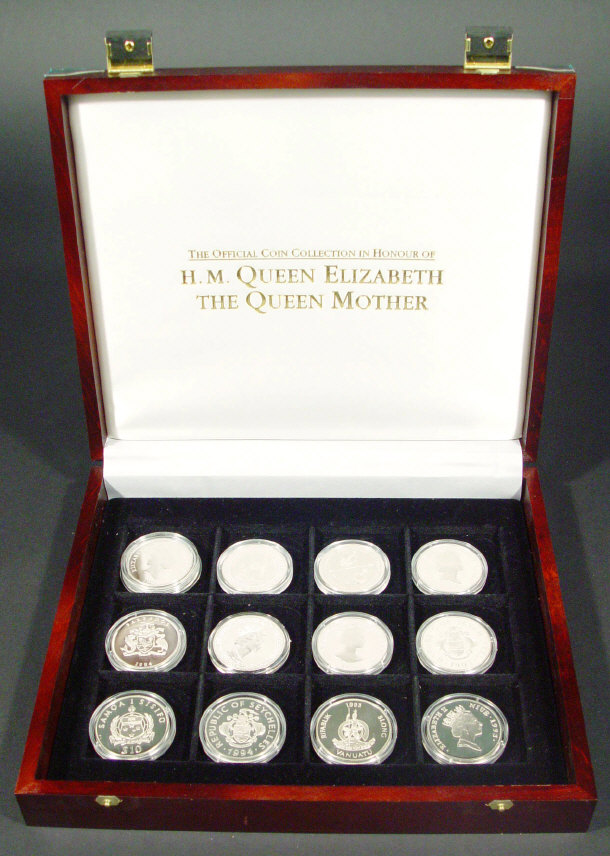 Appraisal: Set of twelve silver proof crowns c