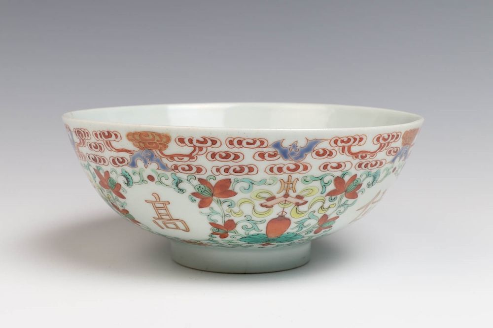 Appraisal: FAMILLE ROSE BOWL JIAQING MARK AND PERIOD - The globular