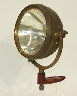 Appraisal: C GM Guide Lamp Co Brass Fire Truck Spotlight OHIO