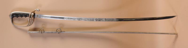 Appraisal: Spartan Mfg Dress Sword Has the US themed etched blade