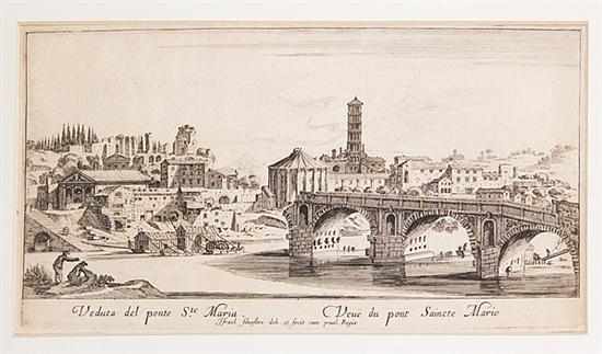 Appraisal: Italian scenes and maps th through th centuries unframed etchings