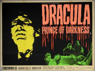 Appraisal: Dracula Prince of Darkness British Quad film poster starring Christopher