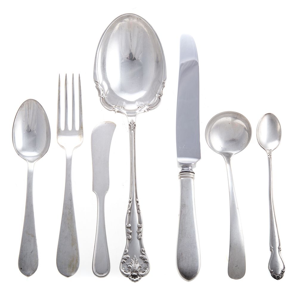 Appraisal: A Collection of Sterling Silver Flatware pieces comprising knives forks