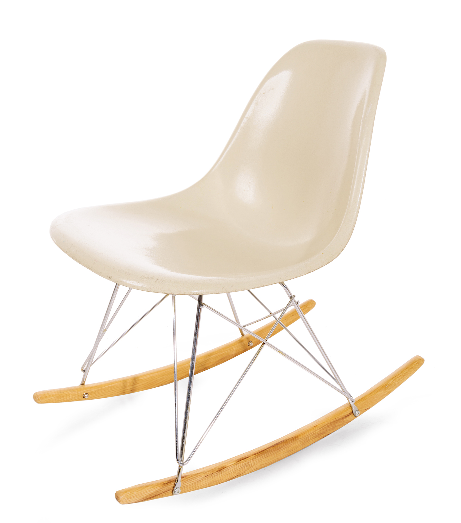 Appraisal: CHARLES RAY EAMES ROCKER FOR HERMAN MILLER Fibreglass metal and