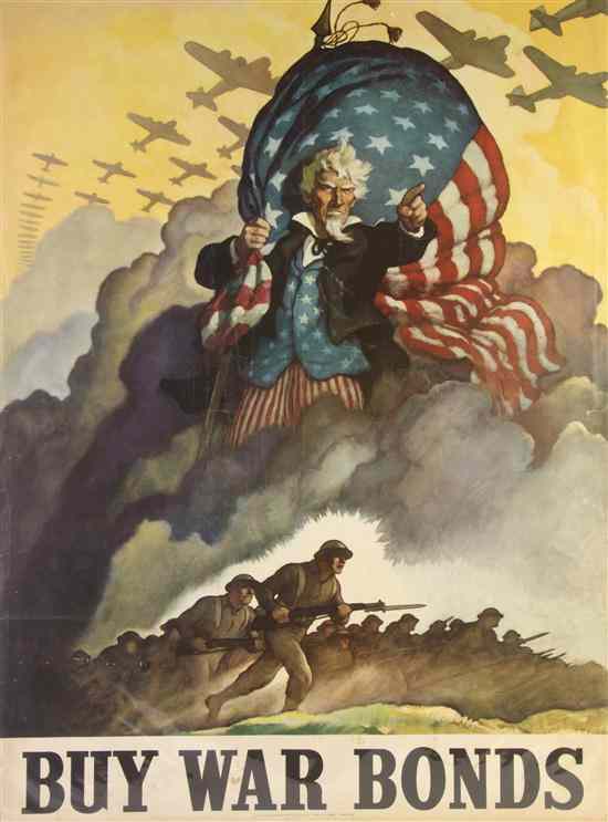 Appraisal: WWII WYETH N C Buy War Bonds WSS U S