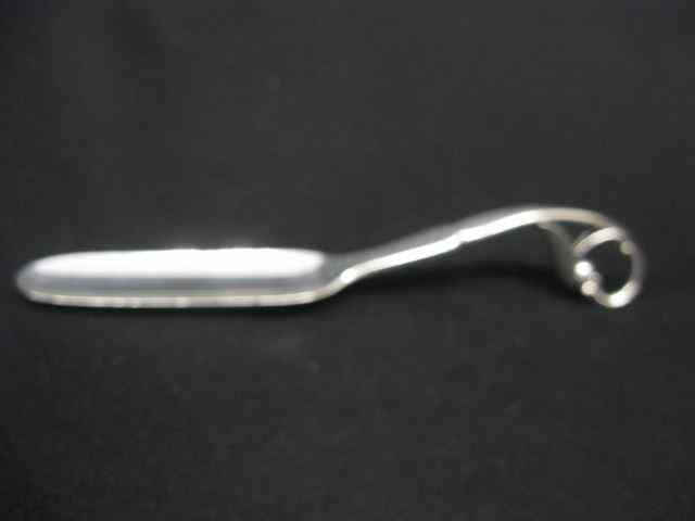 Appraisal: Georg Jensen ''Blossom'' Sterling Silvercheese scoop famous Danish designer ''