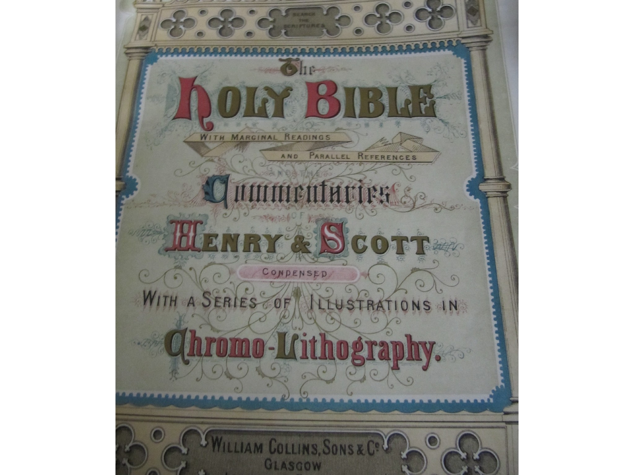 Appraisal: A large family bible