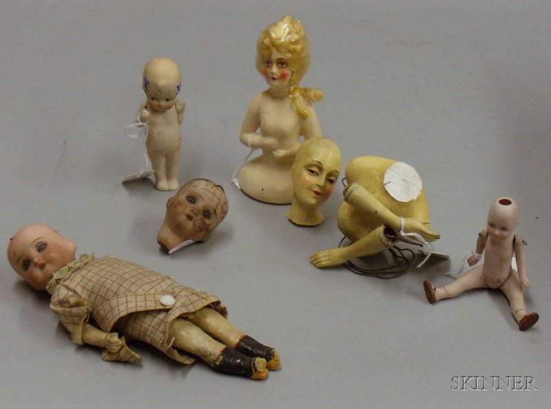 Appraisal: Group of Small Dolls late th early th century two