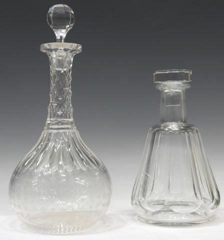 Appraisal: lot of French crystal decanters including Baccarat Tallyrand decanter octagonal