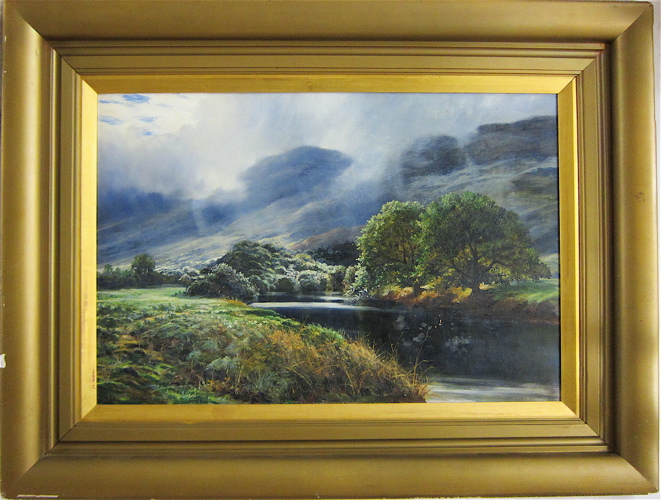 Appraisal: JOHN CAIRNEY OIL ON CANVAS Scottish th century Scottish Highlands