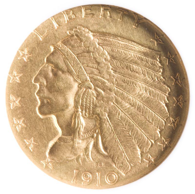 Appraisal: Indian Gold Quarter Eagle NGC MS