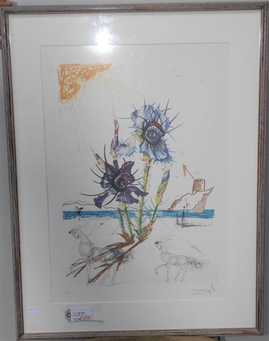 Appraisal: DALI SALVADOR LITHOGRAPH Numbered signed lower right X