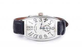 Appraisal: A Platinum Big Date Men's Watch by Franck Muller A