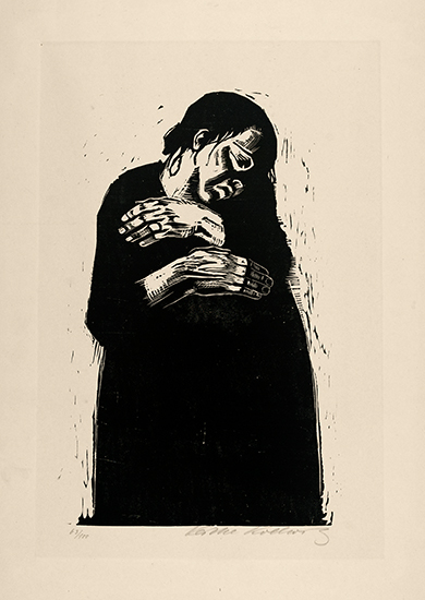 Appraisal: K THE KOLLWITZ Die Witwe I Woodcut on imitation Japan