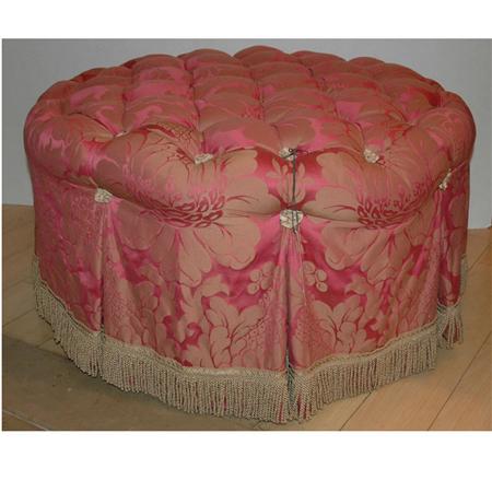 Appraisal: Victorian Style Tufted Upholstered Stool Estimate -