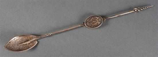 Appraisal: American Beaux Arts style sterling silver mote spoon Gorham Providence