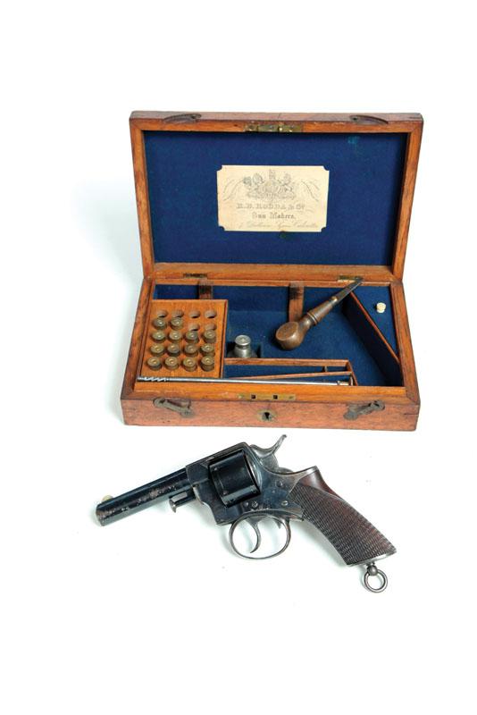 Appraisal: CASED WEBLEY REVOLVER BY R B RODDA England India th