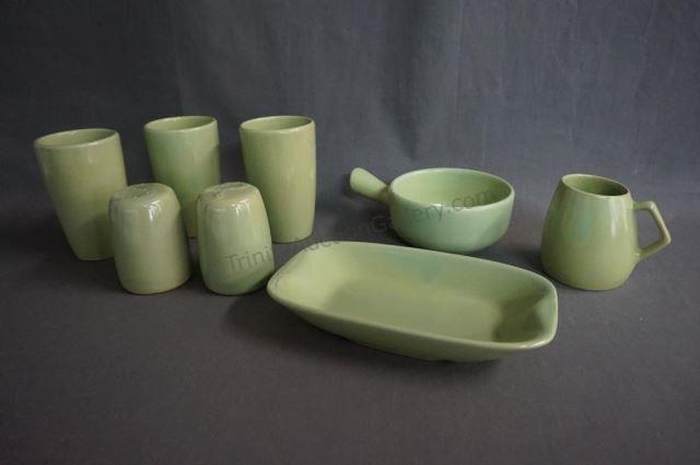 Appraisal: La Solana Stoneware Pottery Kitchen Items Group of estate pottery