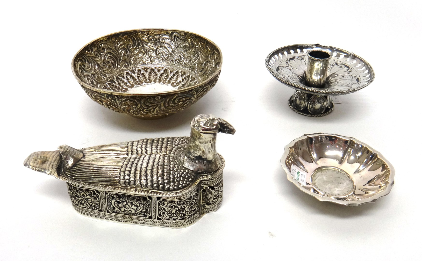 Appraisal: Foreign and Eastern wares comprising a small shaped circular bowl