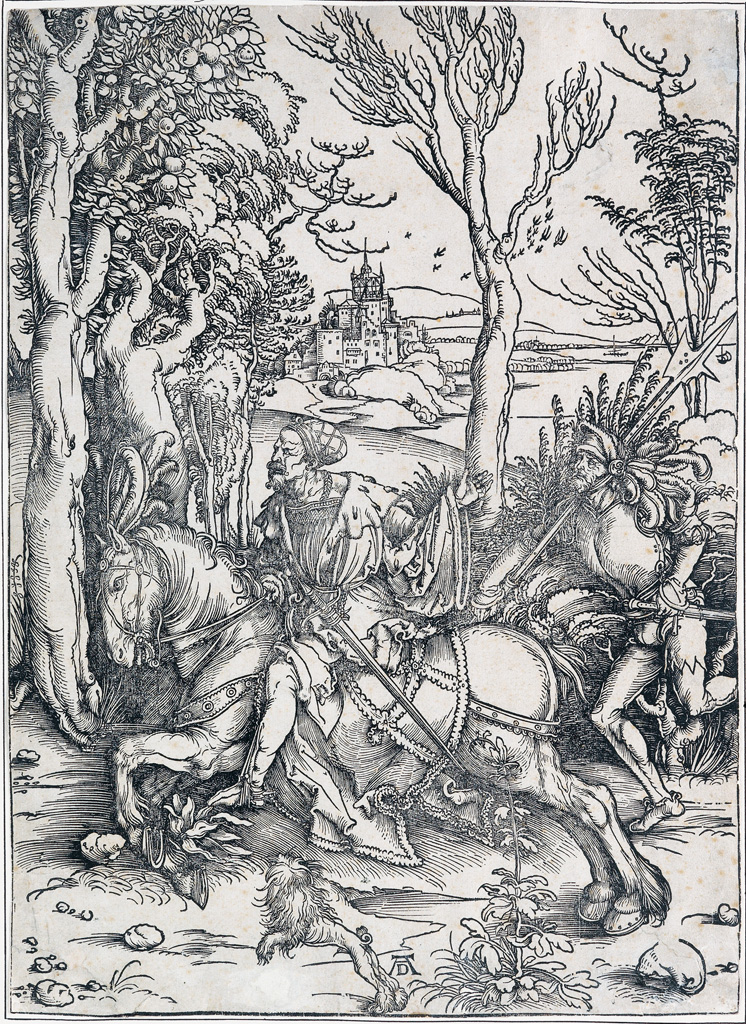 Appraisal: ALBRECHT D RER A Knight on Horseback and the Lansquenet