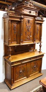 Appraisal: Continental Renaissance style buffet Continental Renaissance style buffet the three