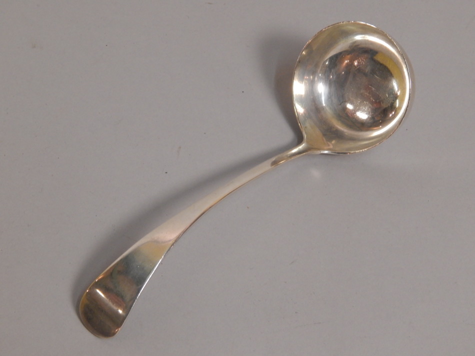 Appraisal: A George V silver Old English pattern ladle Chester oz