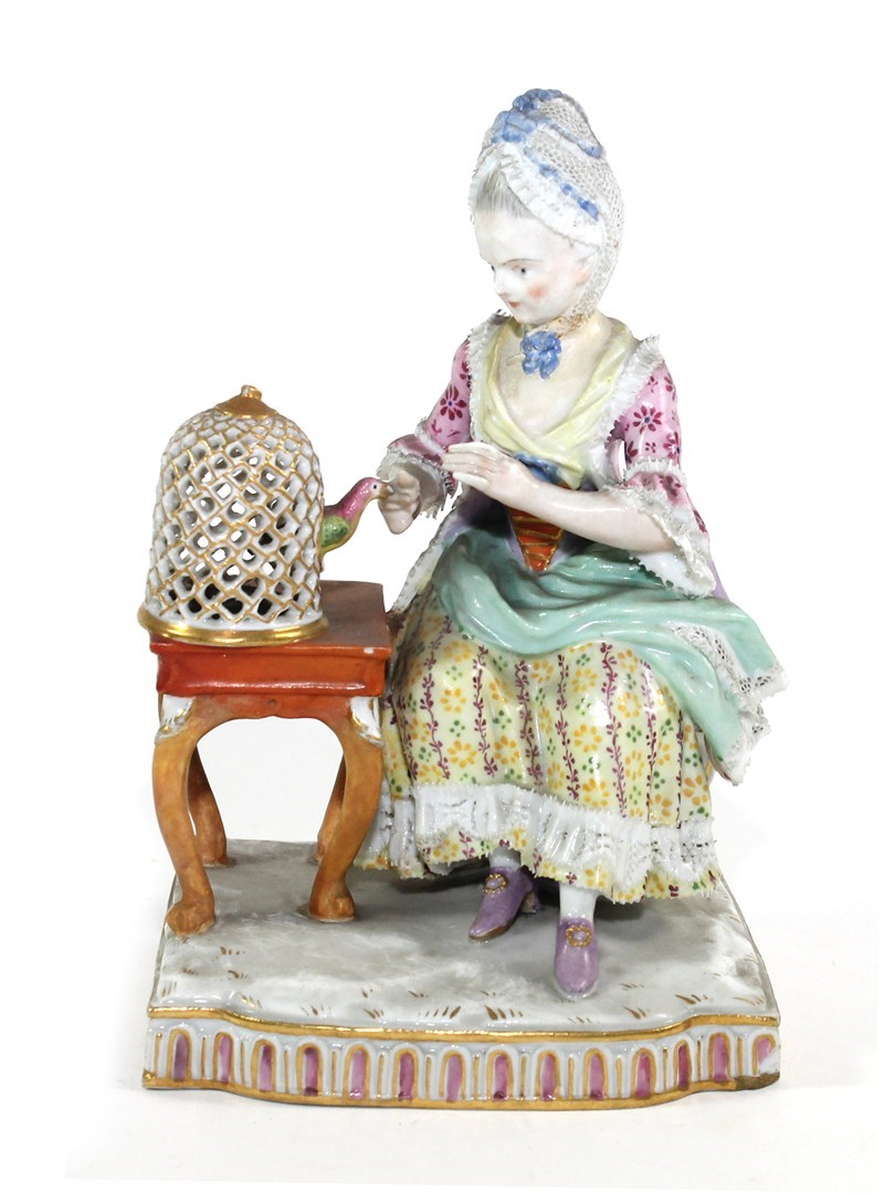 Appraisal: A Meissen porcelain figure of Touch from a set of