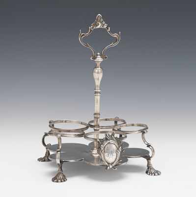 Appraisal: A Coin Silver Cruet Stand by William Gale Son NY