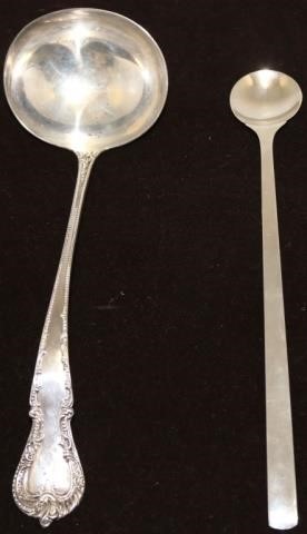 Appraisal: STERLING SILVER SERVING PIECES TO INCLUDEA LARGE LADLE BY DURGIN