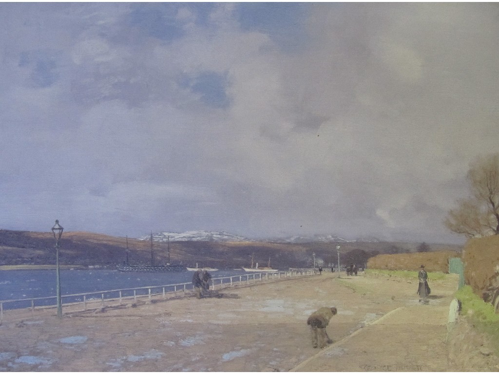 Appraisal: GEORGE HOUSTON RSW RI RSA - RHU HELENSBURGH Oil on