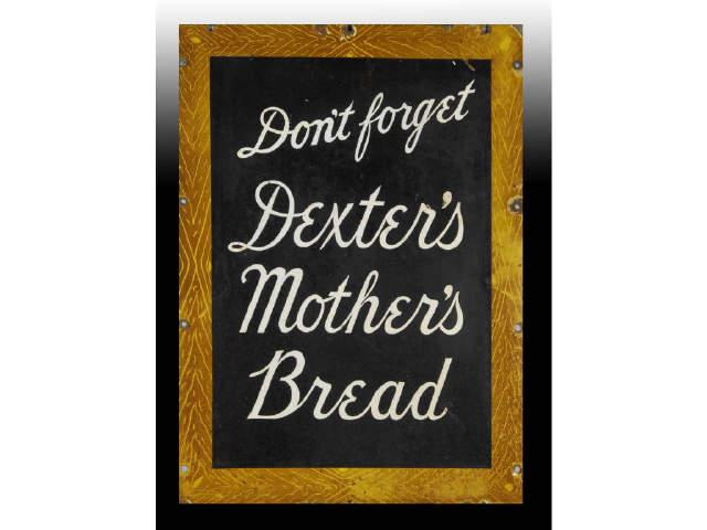 Appraisal: Dexter's Mother's Bread Porcelain Sign Description Circa s to s