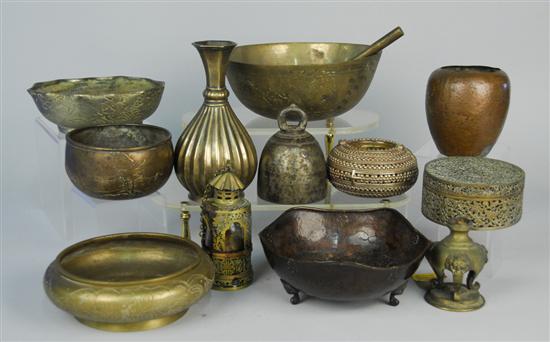 Appraisal: LARGE COLLECTION OF CHINESE AND OTHER ASIAN METAL WARES