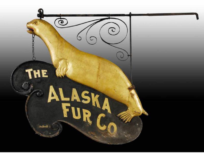 Appraisal: The Alaska Fur Co Trade Sign Description '' L x