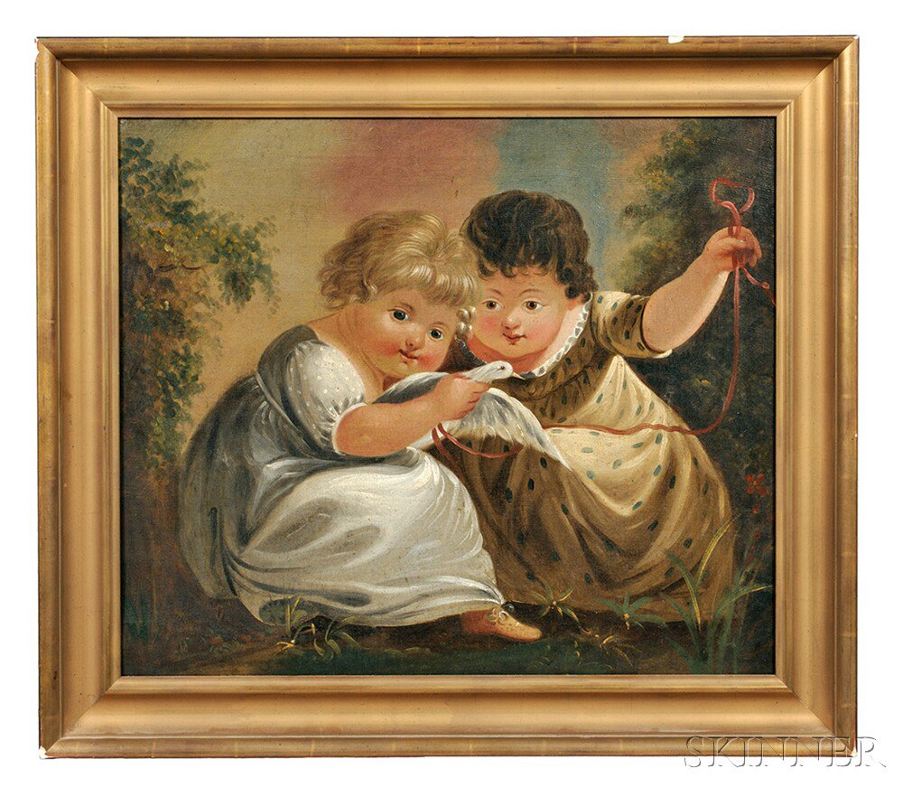 Appraisal: William Matthew Prior Massachusetts - Portrait of Two Children with