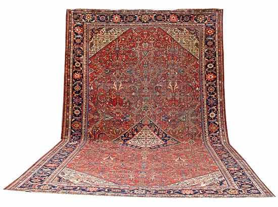 Appraisal: Antique Heriz Mahal carpet early th century ' '' x