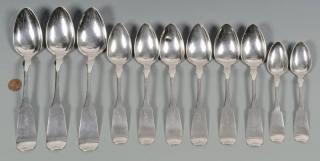 Appraisal: Sehorn TN Coin Silver Spoons Tennessee coin silver spoons table