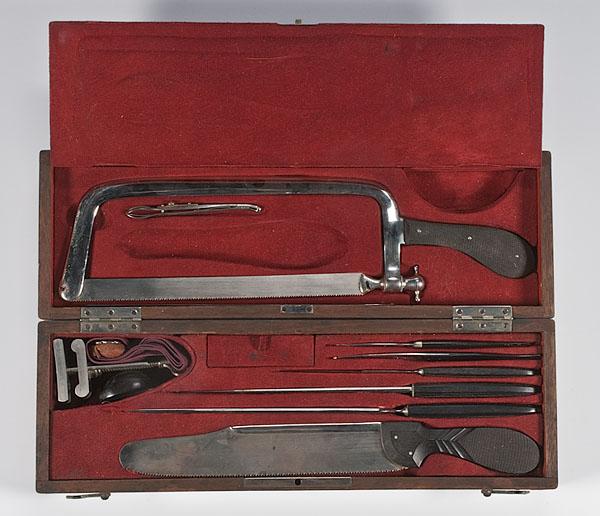 Appraisal: AUTENREITH AMPUTATION KIT late th century amputation kit by Autenreith