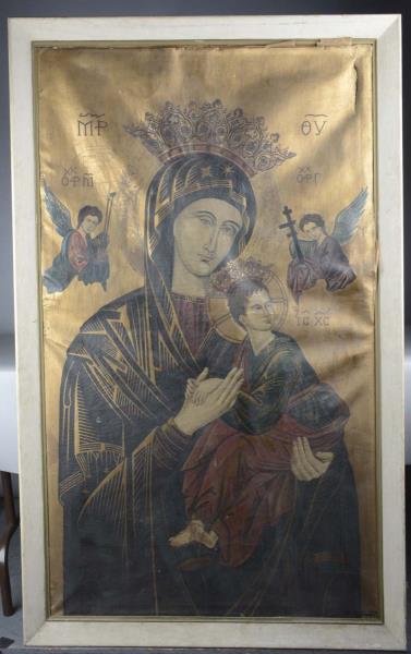 Appraisal: Early Our Lady Of Perpetual Help Religious Icon In a