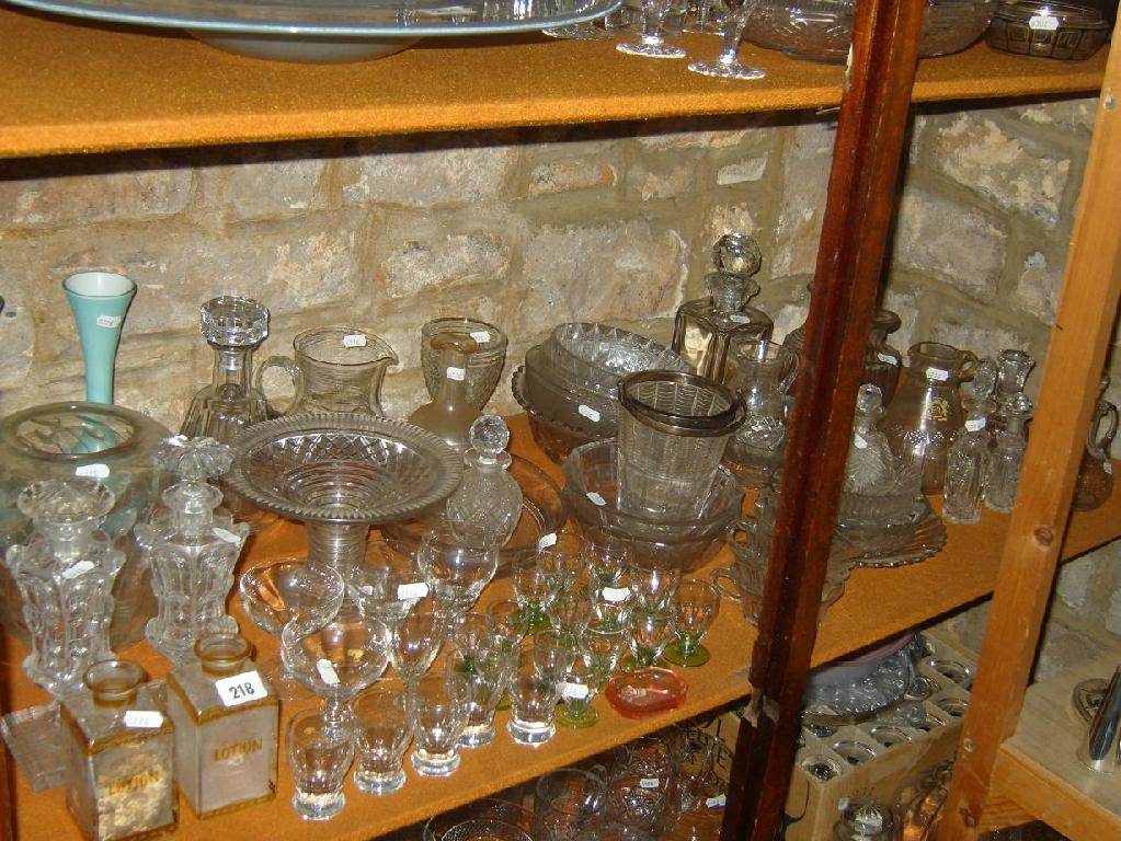 Appraisal: An extensive collection of th century and other glassware including