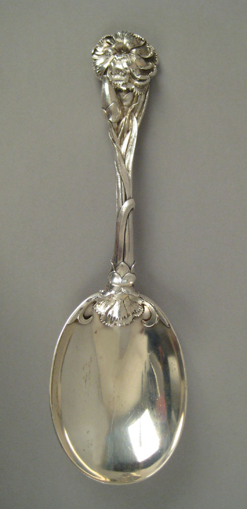 Appraisal: Whiting art nouveau sterling silver serving spoon approx ozt l