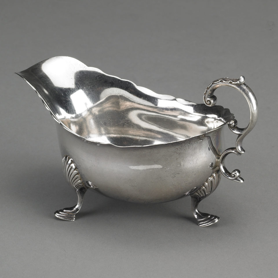 Appraisal: American Silver Sauce Boat Tiffany Co New York N Y