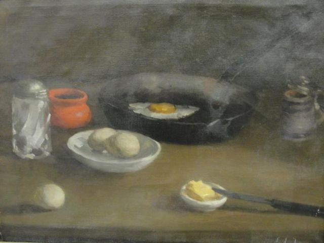 Appraisal: Unsigned oil On Canvas Still Life Nice quality painting from