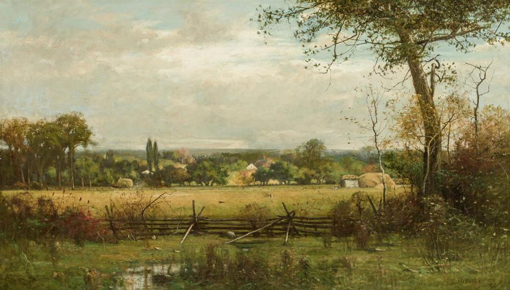 Appraisal: JOHN FRANCIS MURPHY American - Smiling Countryside oil on canvas