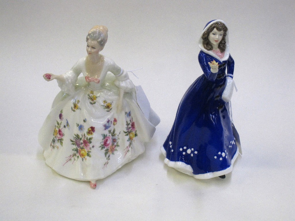 Appraisal: Two Royal Doulton figures 'First bloom' HN and 'Diana' HN