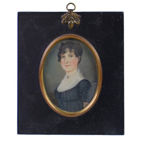 Appraisal: British School early th c - Portrait Miniature of Elizabeth