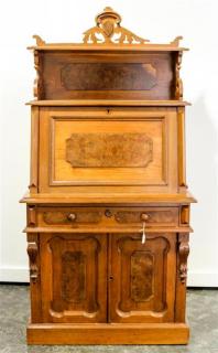 Appraisal: An American Victorian Walnut Desk second half th century the