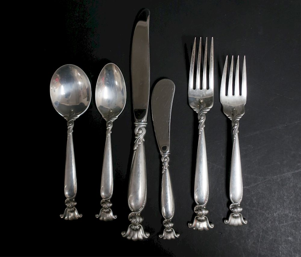 Appraisal: Wallace Sterling Silver Flatware Service for Romance of the Sea