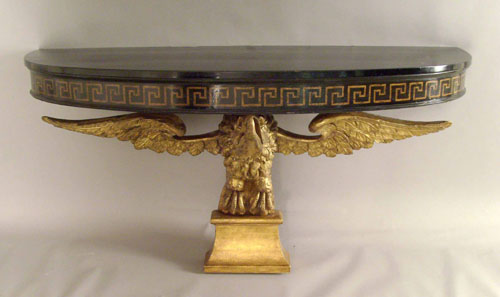 Appraisal: Classical revival console table early th c h w