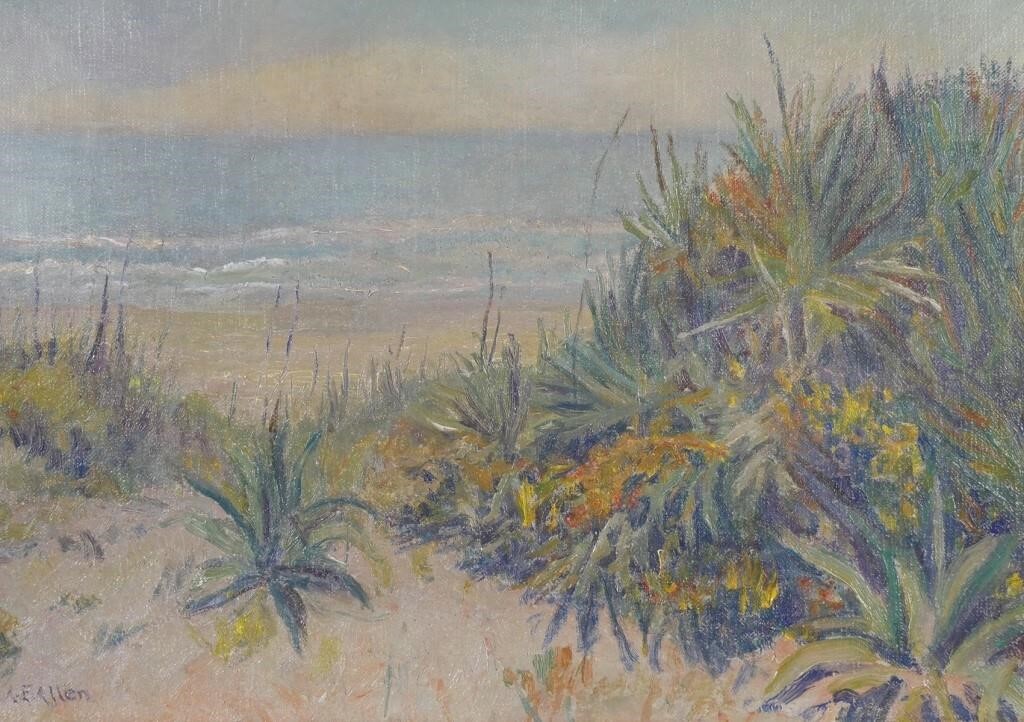 Appraisal: Oil on canvas painting by Florida artist Anna Elizabeth Allen