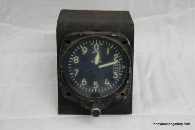 Appraisal: Vtg Garwin Airplane Altimeter Flight InstrumentFrom the estate is a